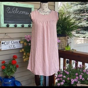 🌸Pretty Blush Pink Embroidered Mini Dress XS